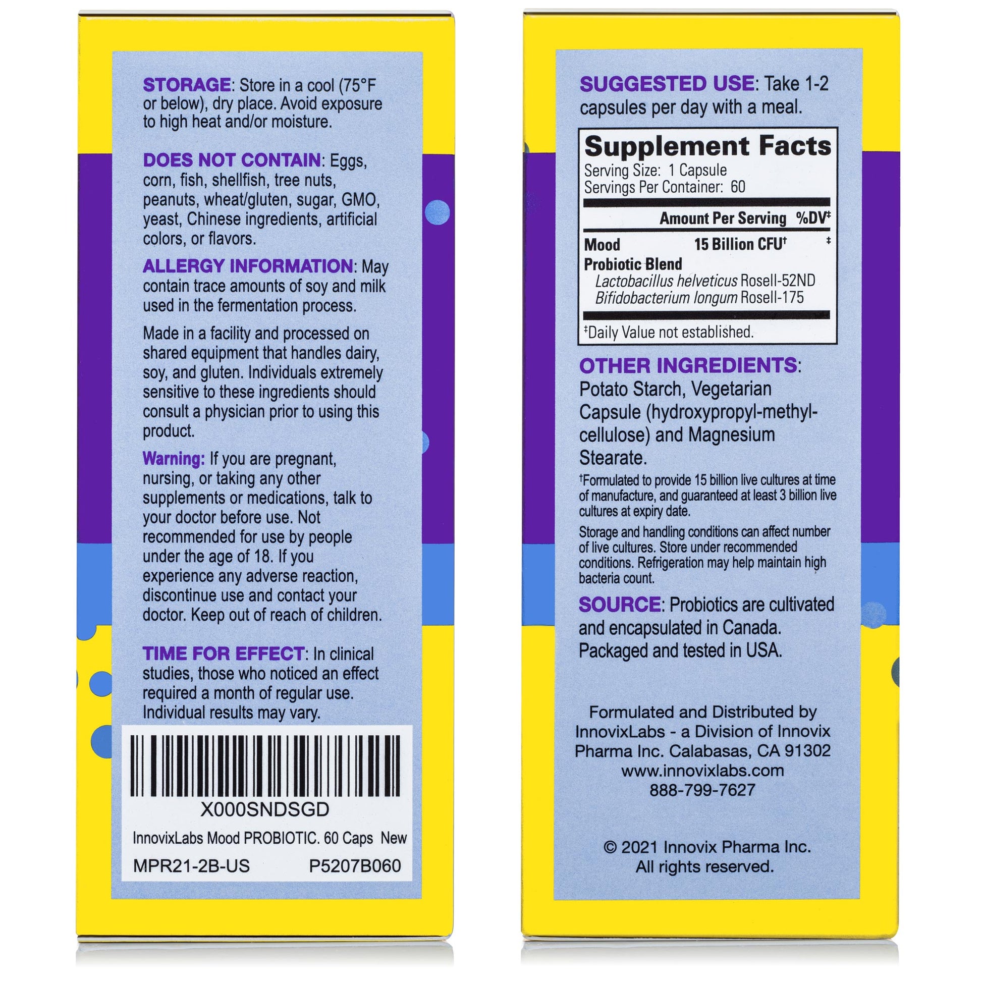 InnvoixLabs Mood Probiotic box