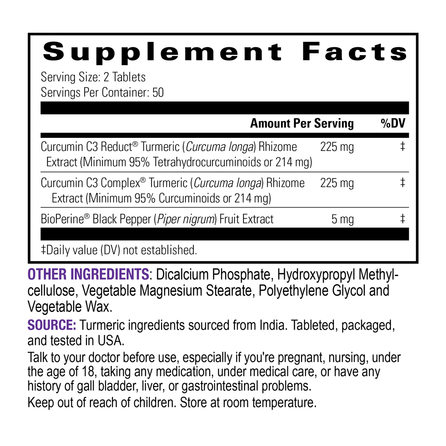 High Absorption Turmeric Curcumin