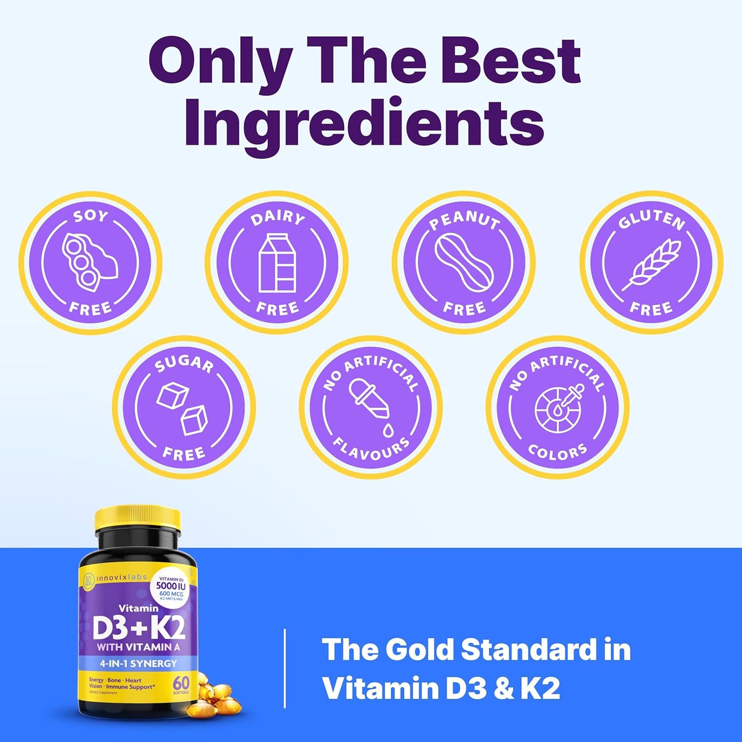 Vitamin D3 + K2 (with Vitamin A)