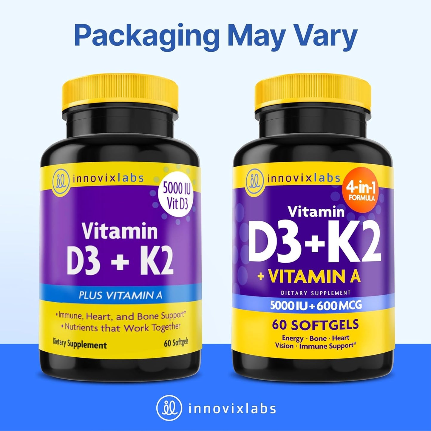 Vitamin D3 + K2 (with Vitamin A)